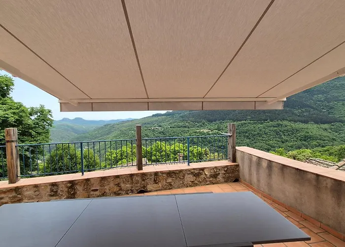 Belle Maison Cevenole, Terrasse, Vue Panoramique Casa de Férias *