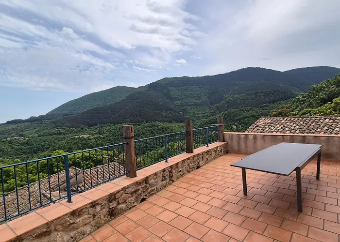 Belle Maison Cevenole, Terrasse, Vue Panoramique Saint-Romans-de Codière