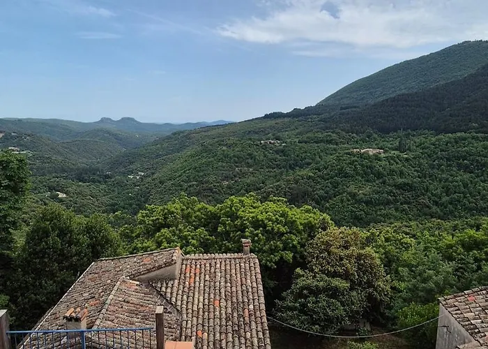 度假居 Belle Maison Cevenole, Terrasse, Vue Panoramique Saint-Romans-de Codière